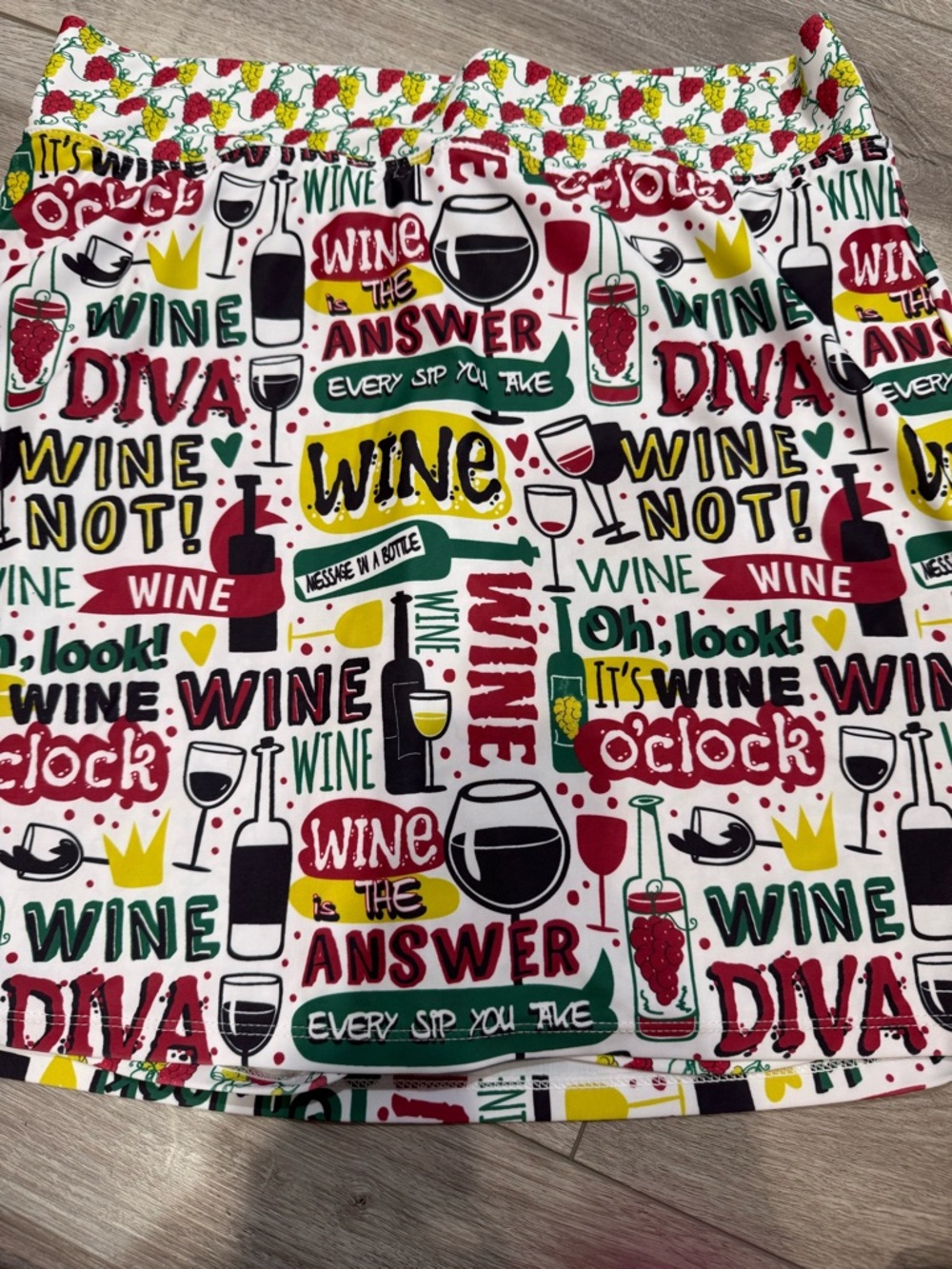 Skort Obsession wine time skort. Large